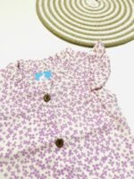 Muslin Cotton Coord sets - white with flowers - Image 2