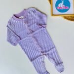 Violet Stripe - Sleepsuit