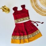 Narayanpet - Red with Mustard Yellow