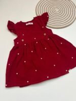 Kimono Frock - Red with White multi heart - Image 2