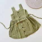 A Olive Green- Ria Frock