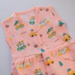 A Bus- Sleeveless Frock with Front Button - Image 2