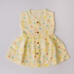 A Polka Dots  - Muslin  Frock