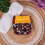 The Tiny Tots Organic Reusable Cloth Diapers - Black Cool