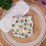 The Tiny Tots Organic Reusable Cloth Diapers - Blue Honey Bee - Image 2