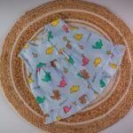 Blue - Roar Dino Muslin Frock