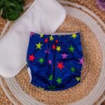 The Tiny Tots Organic Reusable Cloth Diapers - Blue Star - Image 2