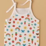 Colorful Rainbow Knot Jabla – 100% Cotton for Newborns