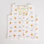 Reversible Muslin Baby Jabla — Boat / Elephant Print