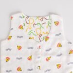 Reversible Muslin Baby Jabla —  Boat / Elephant Print - Image 2