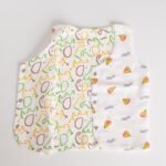 Reversible Muslin Baby Jabla —  Boat / Elephant Print - Image 4