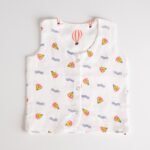 Reversible Muslin Baby Jabla — Boat / Parachute Print