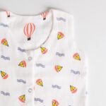 Reversible Muslin Baby Jabla — Boat / Parachute Print - Image 3