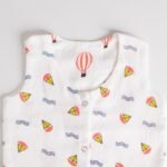 Reversible Muslin Baby Jabla — Boat / Parachute Print - Image 2