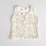 Reversible Muslin Baby Jabla —  Boat / Elephant Print