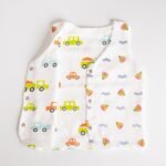 Reversible Muslin Baby Jabla —  Boat / Car Print - Image 3