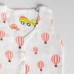 Reversible Muslin Baby Jabla —  Parachute / Car Print - Image 2