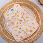 Fruits - Chest cut Color Muslin Frock