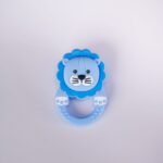 Lion Rattle Teether -Blue