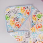 Newborn Receiving Blanket- Colourful Zoo - Image 2