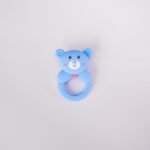Teddy Rattle Teether -Blue