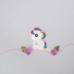 White Unicorn- Silicone Teether