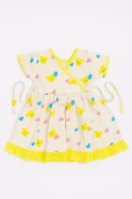Yellow Bunny - Muslin Crossover Frock