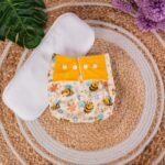 The Tiny Tots Organic Reusable Cloth Diapers - Yellow HoneyBee