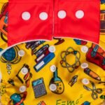 The Tiny Tots Organic Reusable Cloth Diapers - Yellow World - Image 3