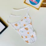 Muslin Nappy -  Orange Flower