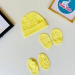 Cap,Mittens and Booties - Yellow