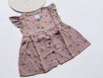 Floral Printed Muslin Frock for Girls – Soft, Breathable & Stylish - Image 4