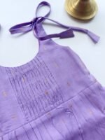Baby Silk Knot Frock – Lavender - Image 2