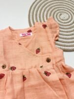 Kimono Frock - Peach with Strawberry - Image 3