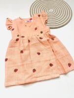 Kimono Frock - Peach with Strawberry - Image 2