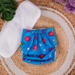 The Tiny Tots Organic Reusable Cloth Diapers - Red Star - Image 2